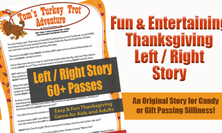Thanksgiving Left Right Game Turkey Trot