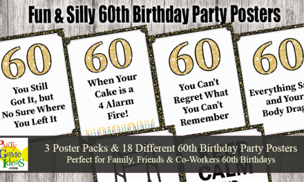 60th Birthday Party Posters Signs